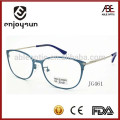 lady real titanium metal full frame spectacles optical with OEM logo